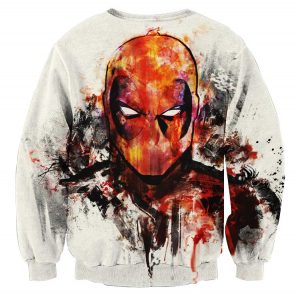 Deadpool Marvel Unique Style Fan Art Portrait Awesome Sweatshirt - Superheroes Gears