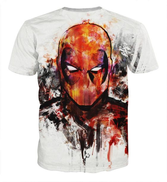Deadpool Marvel Unique Style Fan Art Portrait Awesome T-shirt - Superheroes Gears
