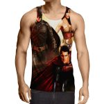 Justice League Perfect Trinity Dope Design Full Print Tank Top - Superheroes Gears