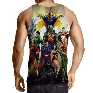 Justice League DC Superheroes All Characters Cool Tank Top - Superheroes Gears