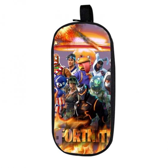 Fortnite Fiery Ready To Fight Gaming Characters Pencil Case