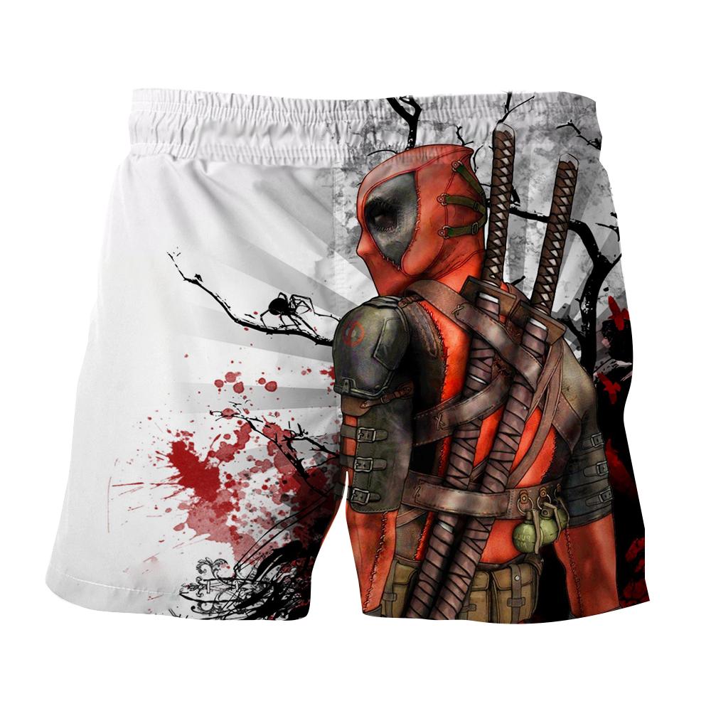 Deadpool The Back Portrait Amazing Fan Art Full Print Boardshorts