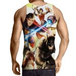 Justice League Super Power Heroes Cool Art Printing Tank Top - Superheroes Gears