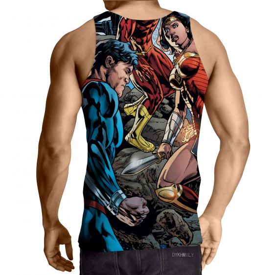 Justice League Comic Superman Dope Stand 3D Printed Tank Top - Superheroes Gears