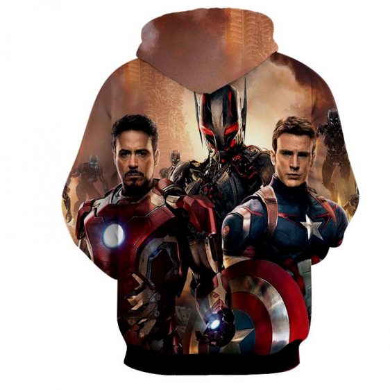 The Avengers Captain America Iron Man Ultron Dope 3D Hoodie ...