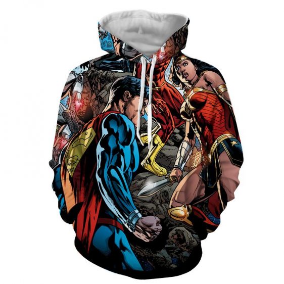 Justice League Comic Superman Dope Stand 3D Printed Hoodie - Superheroes Gears