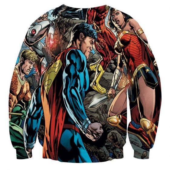 Justice League Comic Superman Dope Stand 3D Printed Sweatshirt - Superheroes Gears