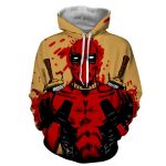 Deadpool Watercolour Painting Portrait Vibrant Swag Hoodie - Superheroes Gears