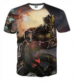 Guardians of the Galaxy Cartoon Theme Team Battle Dope T-shirt - Superheroes Gears