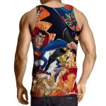 Justice League DC Awesome Superheroes Team 3D Printed Tank Top - Superheroes Gears