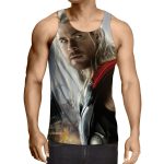 Marvel The Avengers Thor Portrait Unique 3D Print Tank Top - Superheroes Gears