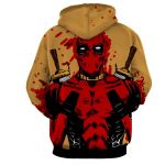 Deadpool Watercolour Painting Portrait Vibrant Swag Hoodie - Superheroes Gears