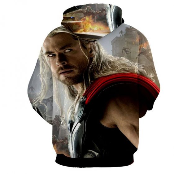 Marvel The Avengers Thor Portrait Unique 3D Print Hoodie - Superheroes Gears