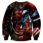 Dangerous Deadpool Firing A Gun Amazing Style Fan Art Sweatshirt - Superheroes Gears