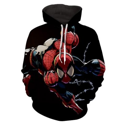 Spiderman Web Comic Art Black Hoodie