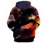 Deadpool And His Girlfriend Riding Horse Cool Style Hoodie - Superheroes Gears