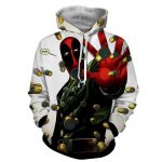 Deadpool Stopping Bullets Dope Design Full Print Hoodie - Superheroes Gears