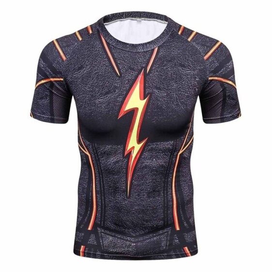 3D DC Superheroes Flash Compression Gym Costume Training T-shirt