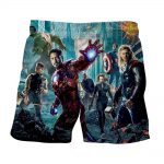 The Avengers Iron Man Black Widow Nick Fury Swag Shorts