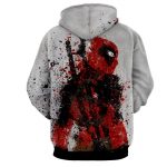 Deadpool Impressive Abstract Painting Design 3D Print Hoodie - Superheroes Gears