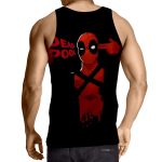 Deadpool Marvel Hand Gun Sign Red And Black Design Tank Top - Superheroes Gears