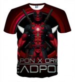 Deadpool Weapon X Origins Symbol Fashionable Full Print T-shirt - Superheroes Gears