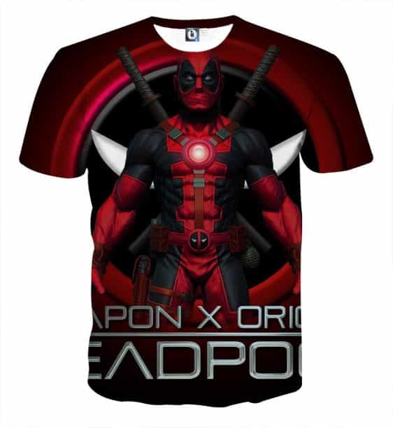 Deadpool Weapon X Origins Symbol Fashionable Full Print T-shirt - Superheroes Gears