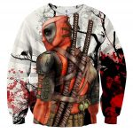 Deadpool The Back Portrait Amazing Fan Art Full Print Sweatshirt - Superheroes Gears