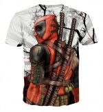 Deadpool The Back Portrait Amazing Fan Art Full Print T-shirt - Superheroes Gears