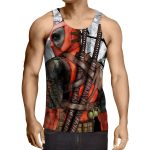 Deadpool The Back Portrait Amazing Fan Art Full Print Tank Top - Superheroes Gears