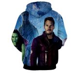 Guardians of the Galaxy Team Portrait Vibrant Design Hoodie - Superheroes Gears