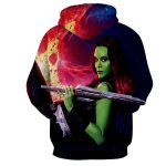Guardians of the Galaxy Gamora Portrait Dope 3D Design Hoodie - Superheroes Gears