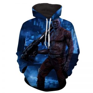 Guardians of the Galaxy Drax Portrait 3D Full Print Cool Hoodie - Superheroes Gears