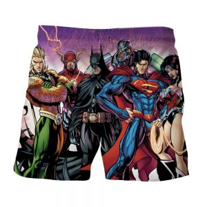Justice League DC Comics Heroes Dope Team Cool Shorts - Superheroes Gears