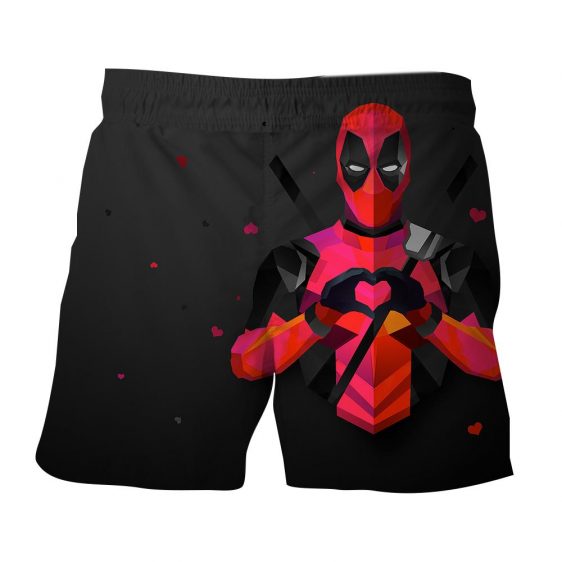 Hilarious Deadpool Love Icon Modern Design 3D Print Short - Superheroes Gears