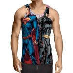 Justice League Heroes Dope Art Design 3D Printed Tank Top - Superheroes Gears