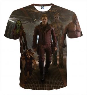 Guardians of the Galaxy Badass Team Up Cool Design T-shirt - Superheroes Gears