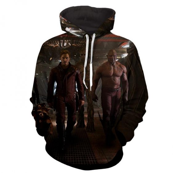 Guardians of the Galaxy Badass Team Up Cool Design Hoodie - Superheroes Gears