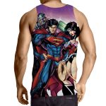 Justice League DC Comics Heroes Dope Team Cool Tank Top - Superheroes Gears
