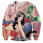 Justice League Superman Aquaman Dope Stare 3D Printed Sweatshirt - Superheroes Gears