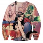 Justice League Superman Aquaman Dope Stare 3D Printed Sweatshirt - Superheroes Gears