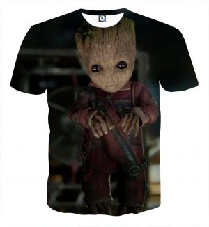 Guardians of the Galaxy Cute Baby Groot 3D Print Design T-shirt - Superheroes Gears