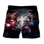 Marvel The Avengers Civil War Main Characters Swag Shorts