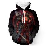Anti Hero Cool Deadpool Gun FTW Fun Head Shot Trendy Pullover Hoodie - Superheroes Gears