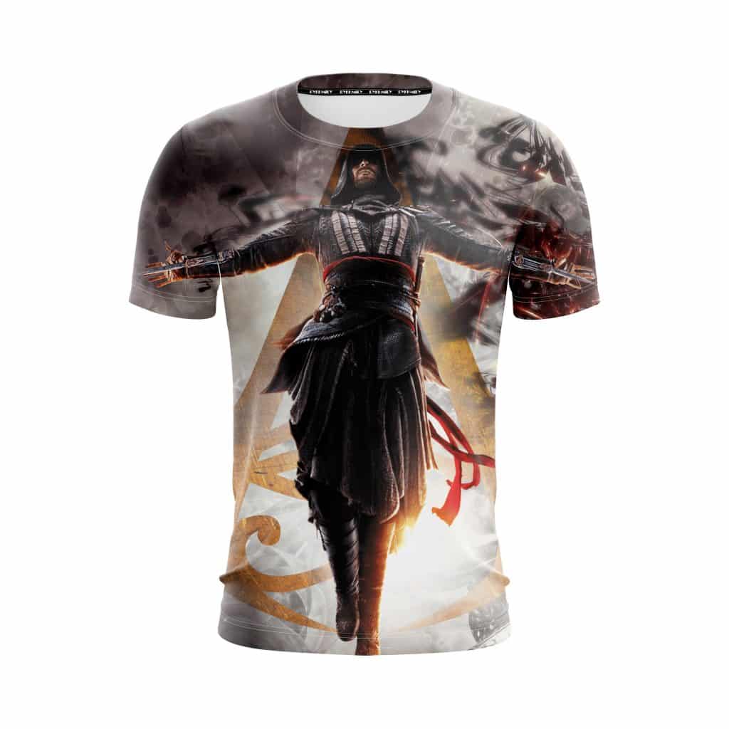 Assassin’s Creed Silhouette of Man Sunset Orange Bedding Set ...