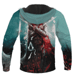 Assassin's Creed Bayek Flaming Symbol Crest Vibrant Hoodie