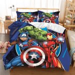 Avengers Combat Ready Iron Man Hulk Captain America Bedding Set