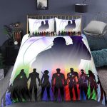 Avengers End Game Superheroes Silhouette Minimalist Bedding Set