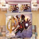 Avengers Iron Man Blast Explosion Escape 3D Bedding Set