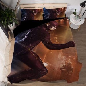 Barry Allen The Flash Series Lightning Speed Bedding Set